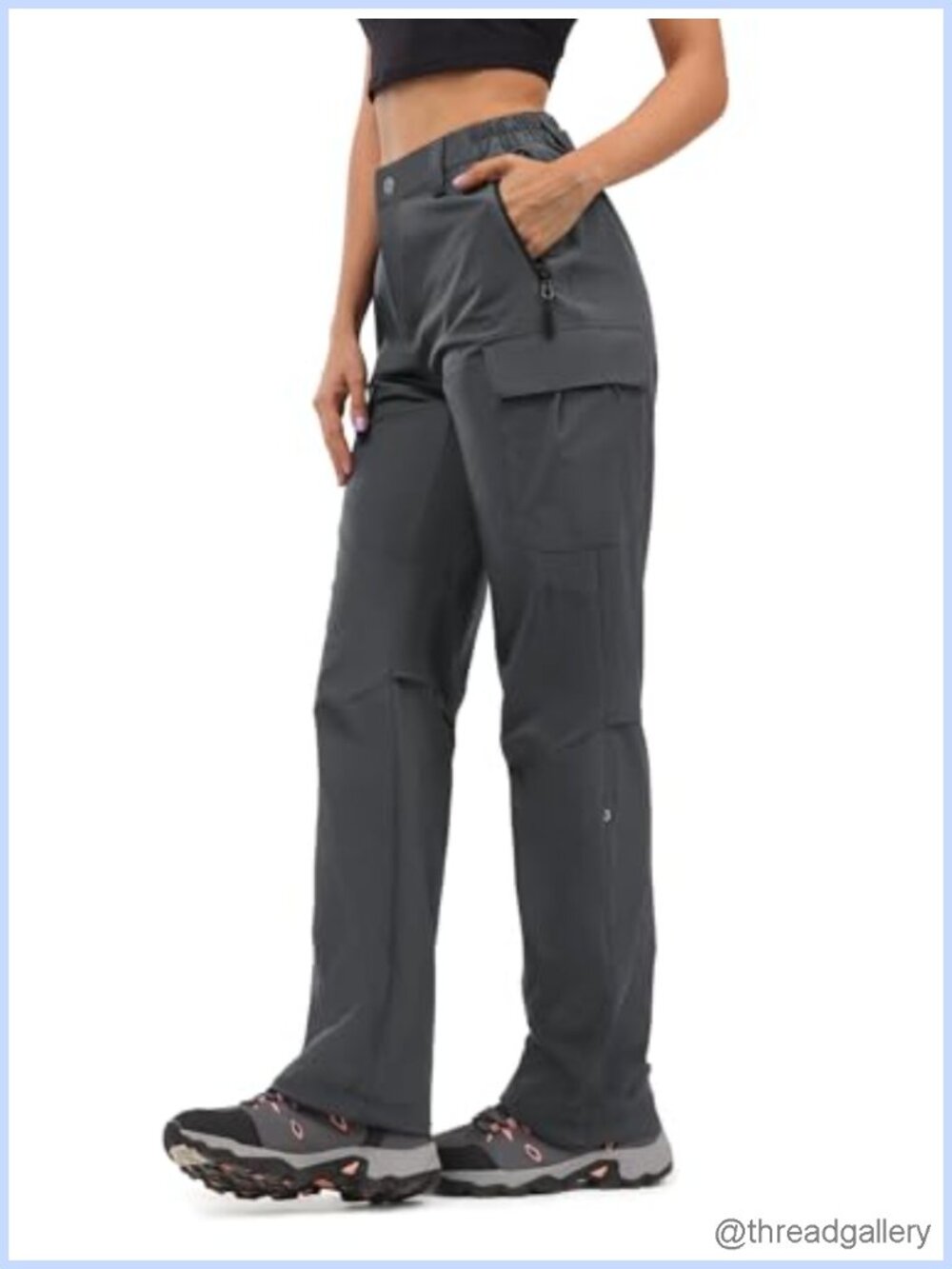 Moosehill Women's Lightweight Breathable Hiking Pants Convertible Stretch